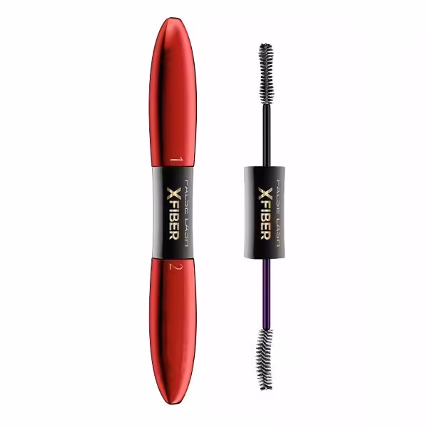 ریمل دوطرفه لورآل LOREAL مدل Xfiber | ریمل و پرایمر مژه