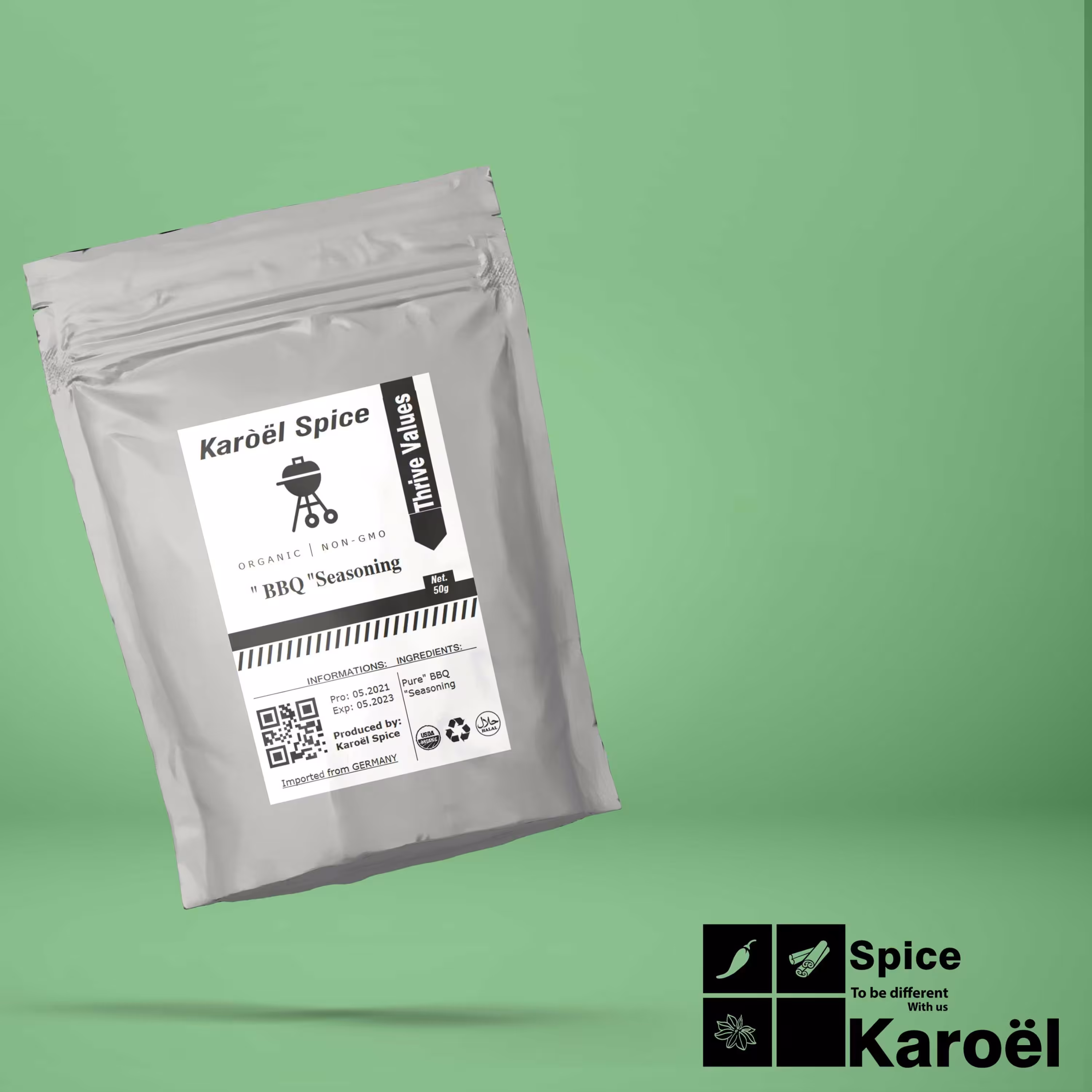 طعم دهنده سرکه ایی500گرمیKFC