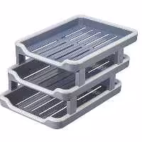 خرید کازیه 3 طبقه پلاستیکی آذران تحریرات مدل 1000 کد 302