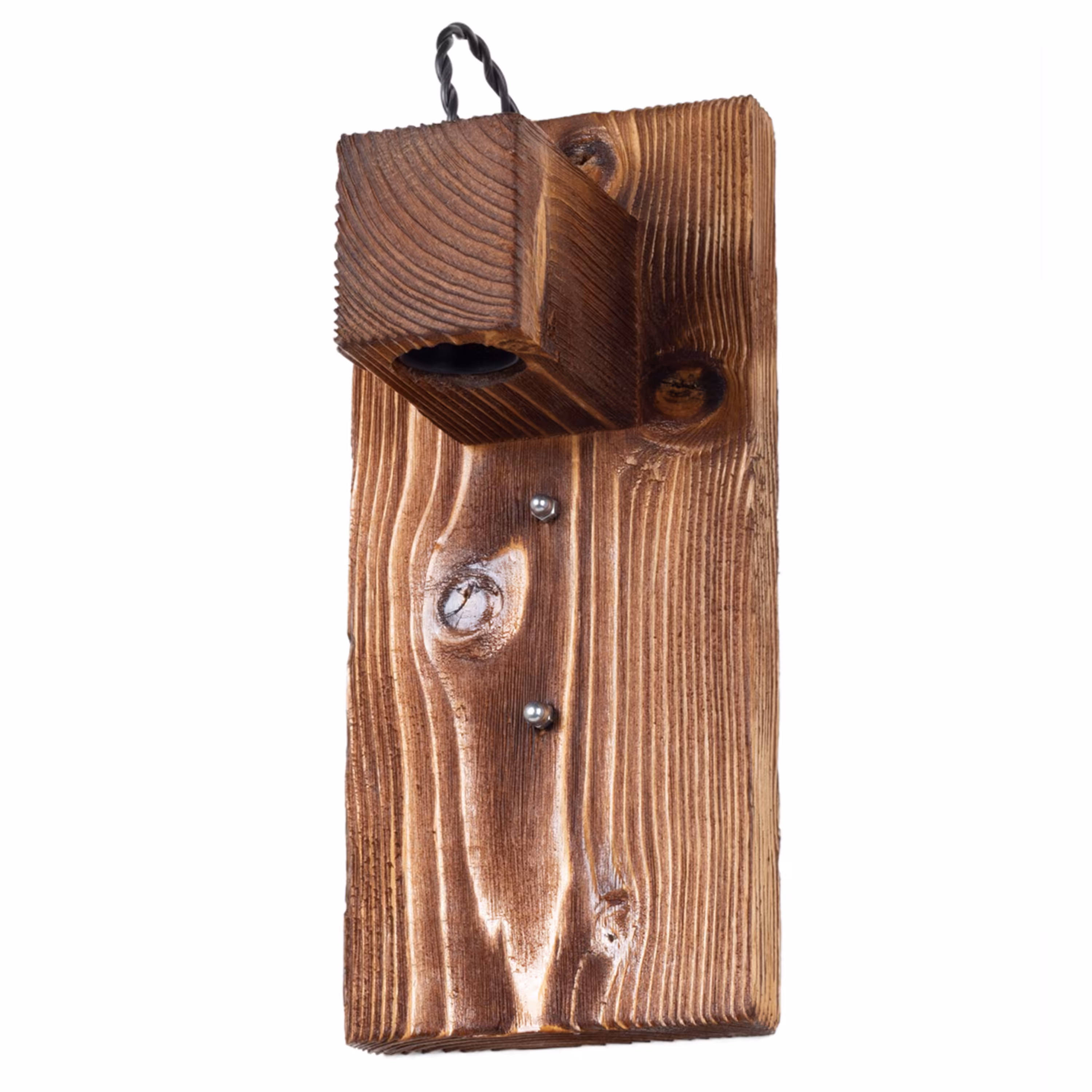 چراغ دیواری چوبی ساده مدل W-10