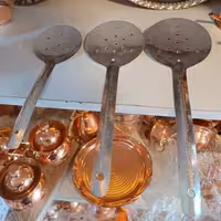 کفگیر مسی سفید شده سایز 2