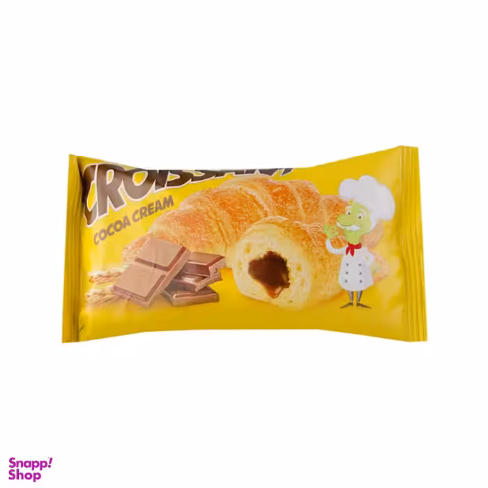 کروسان با مغز کرم کاکائو شیبابا وزن 50 گرم