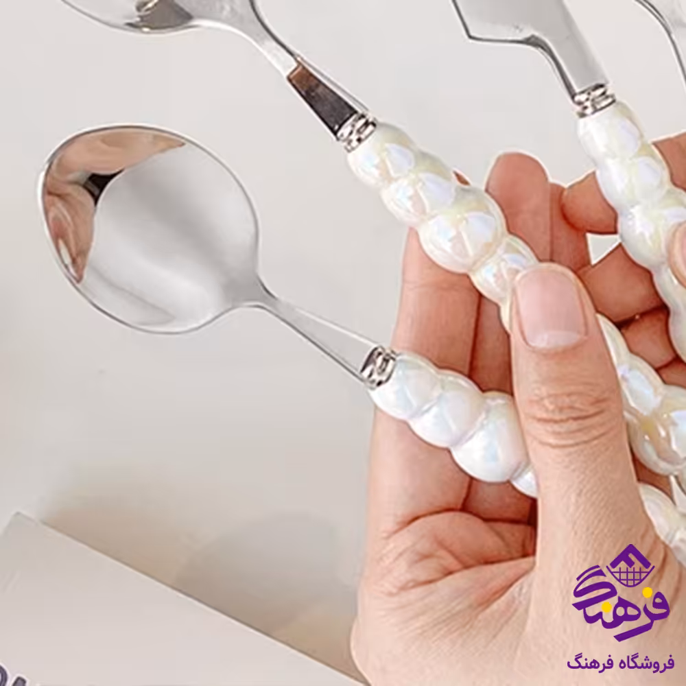 قاشق شربت دسته مروارید 20