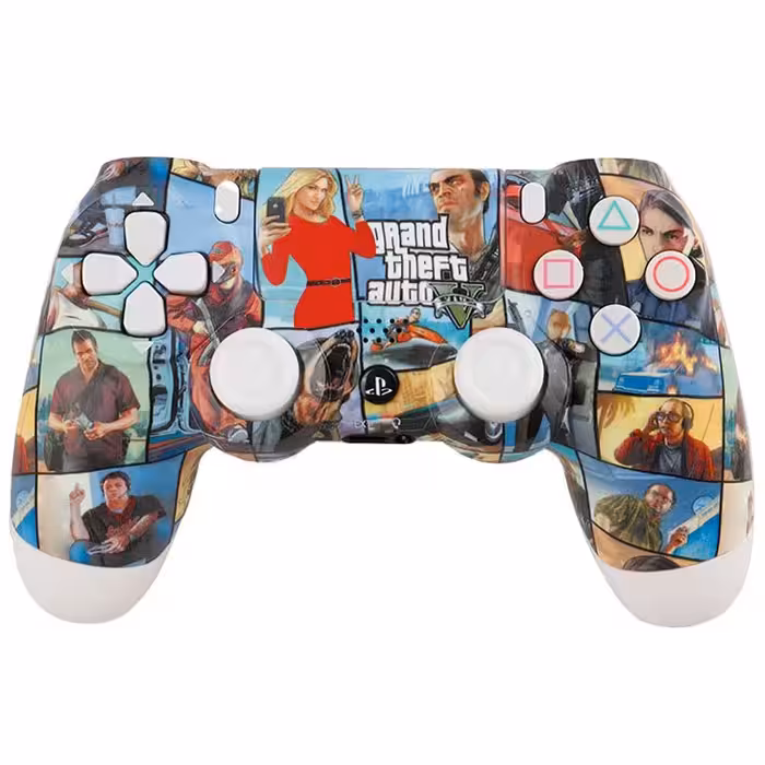 دسته بی سیم SONY PlayStation 4 DualShock 4 High Copy طرح GTA