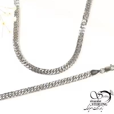 نیمست نقره مدل کارتیه زخیم عیار925 کد 8980