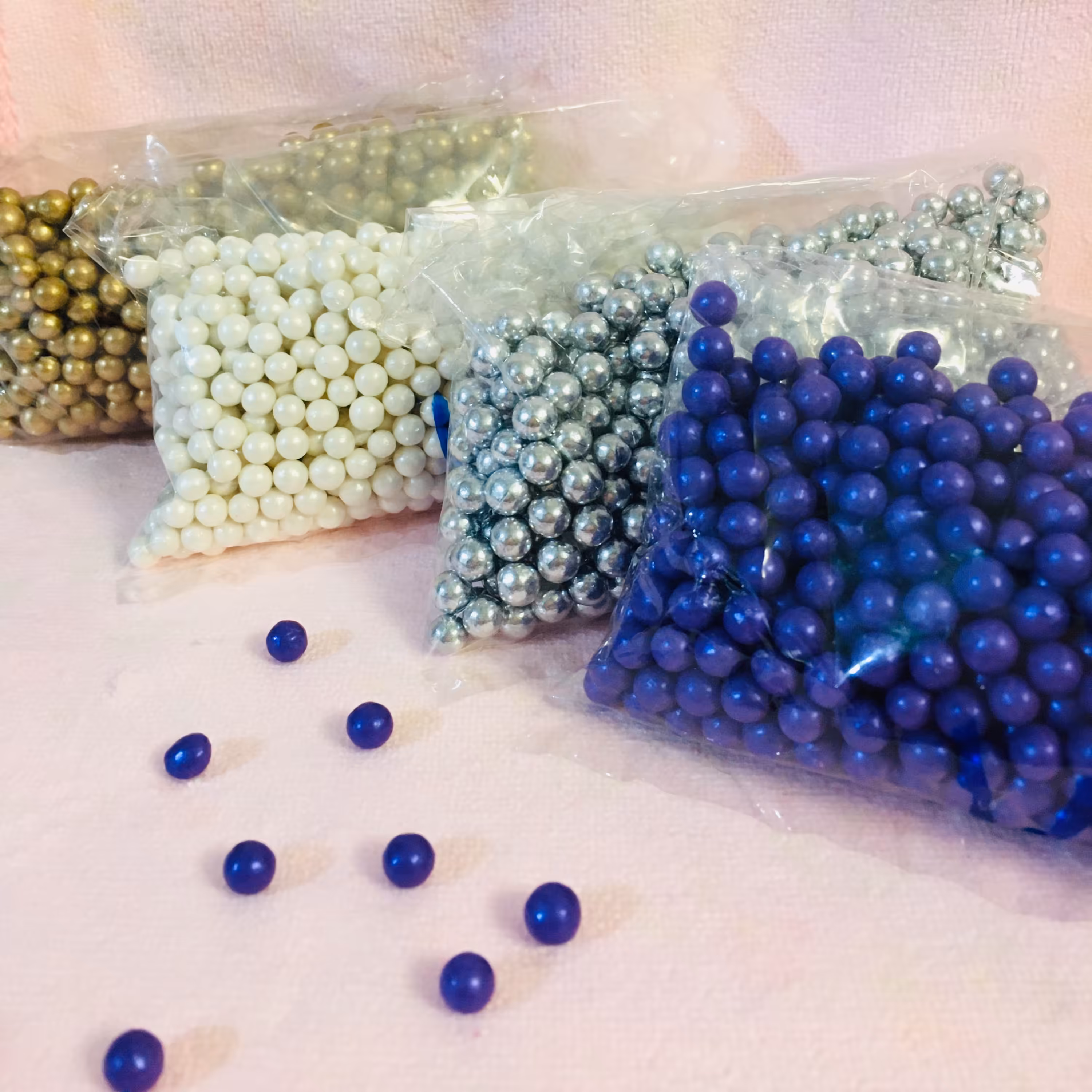 مروارید رنگی خوراکی 125 گرمی