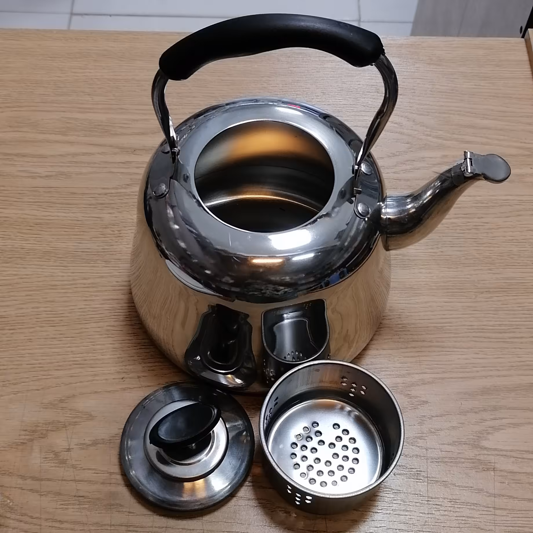 کتری استیل خارجی 2 لیتری آهنربا نگیر و ضد زنگ 