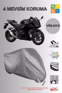 چادر موتورسیکلت خاکستری HONDA CBR 500R VINLEX LOCK سازگار با کیفیت لوکس برزنت حق بیمه AutoEN