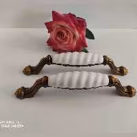 دستگیره کابینت سرامیکی وارداتی سایز 96 میلیمتر ده سال ضمانت