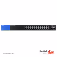 قیمت و خرید سوییچ لینکسیس Linksys LGS326p وب اسمارت رکمونت 24 پورت گیگابیت POE 192W با 2 پورت گیگابیت و 2 پورت SFP - شبکه ساز