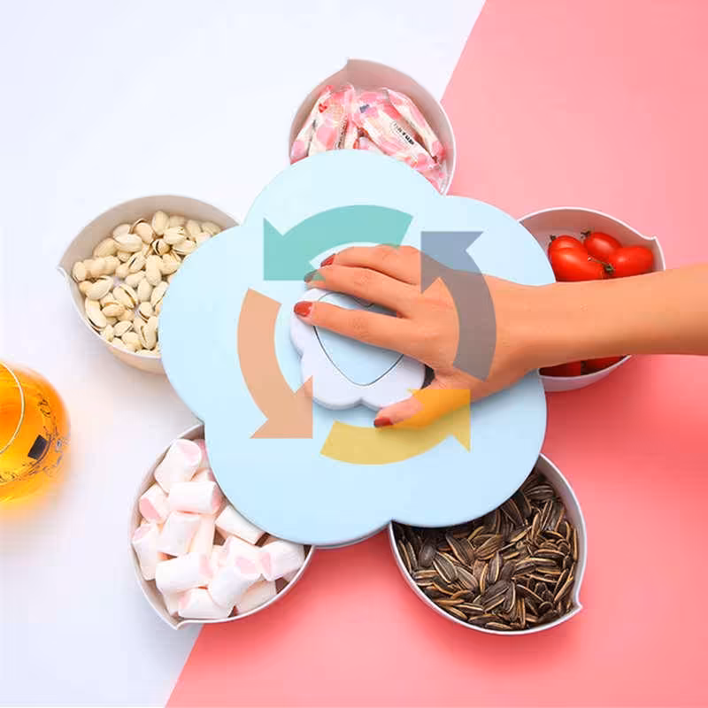 اردوخوری چرخشی طرح گل یک عددی باارسال رایگان