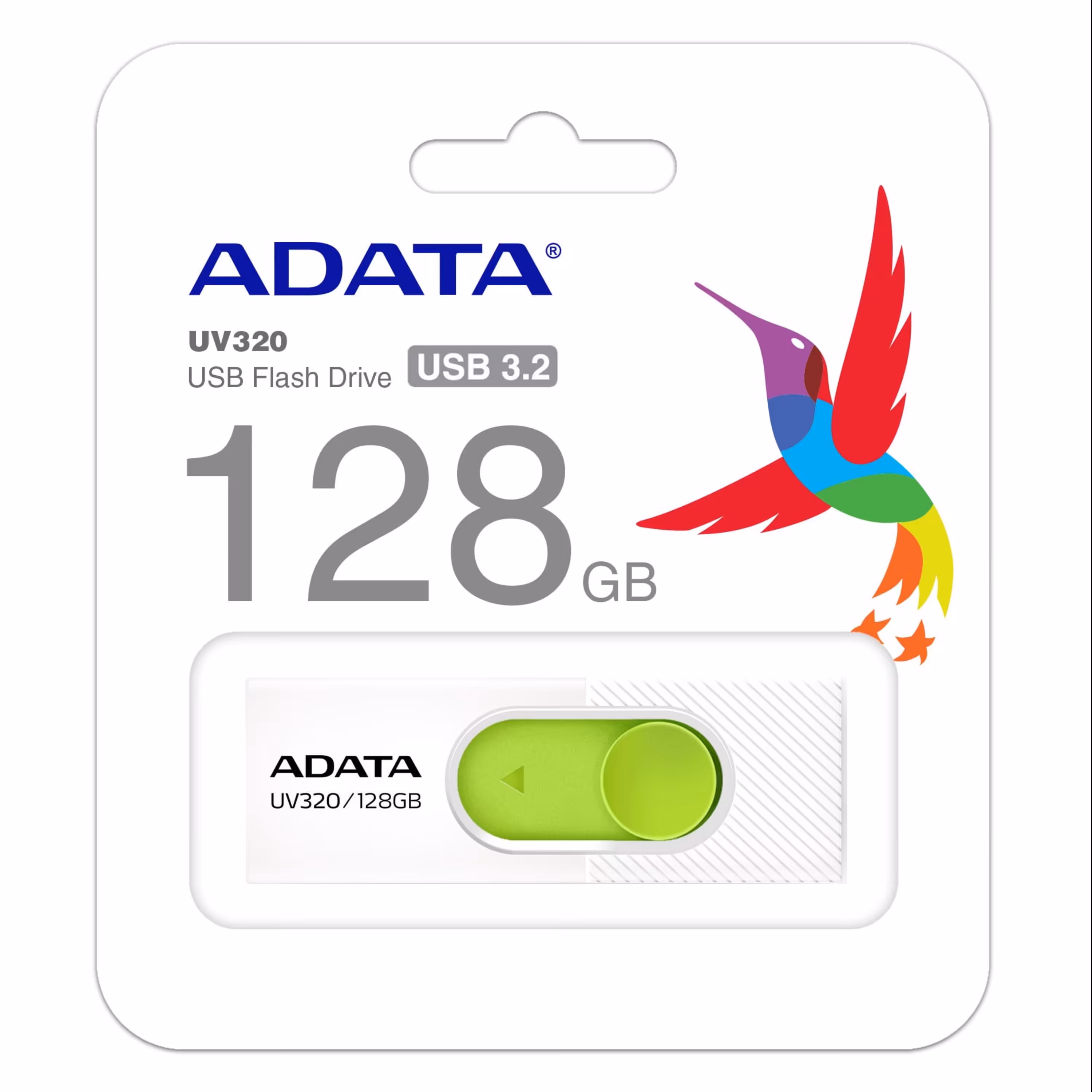 فلش 128GB ADATA UV320 USB 3.1 با گارانتی مادام العمر