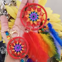 ست اویز ماشین و جاسوئیچی رنگین کمان با ارسال رایگان 