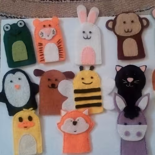 عروسک انگشتی نمدی 1