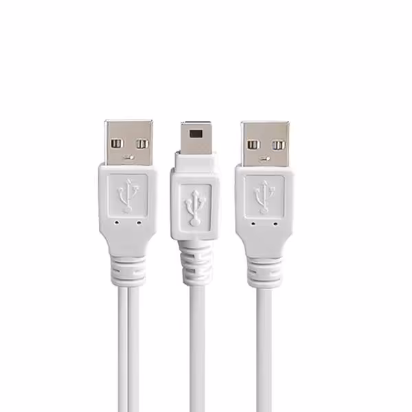 کابل ذوزنقه دو طرفه 5 پین به دو عدد USB طول 50CM