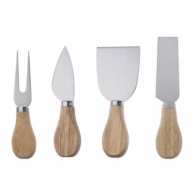 ست کارد صبحانه خوری مدل چوبی مجموعه 4 عددی