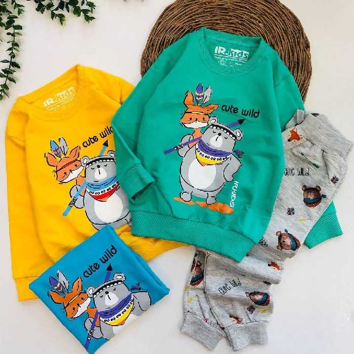 ست اسپرت خرسی سرخ پوست