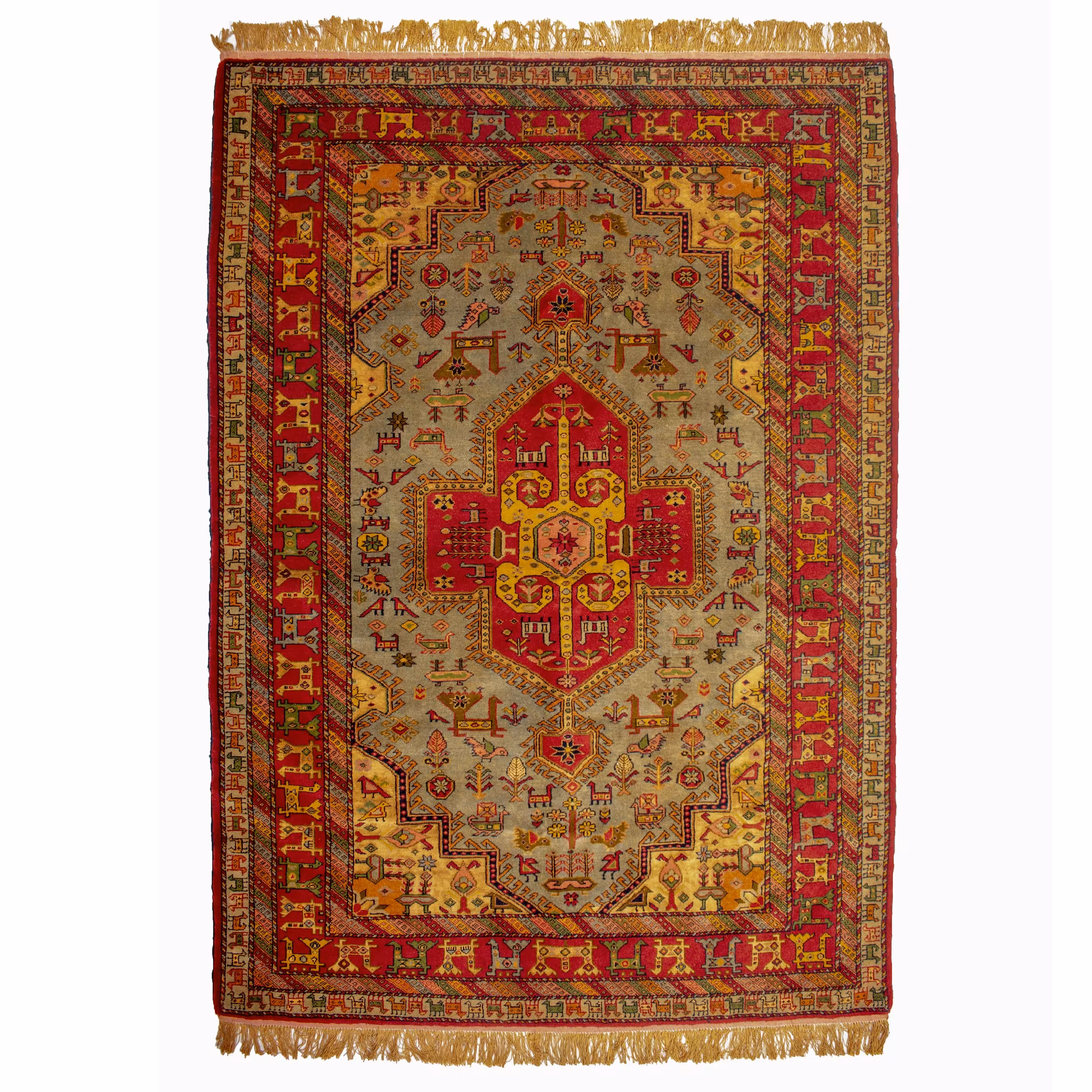 فرش دستباف 3 متری چله و گل ابریشم