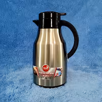 فلاسک 1 لیتر REGAL مدل کندو شیشه دار بدنه استیل رگال