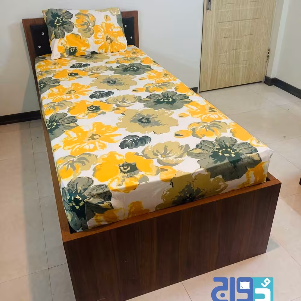 روتختی و ملحفه کشدار یک نفره عرض90 طرح ترک مدل آفتابگردان