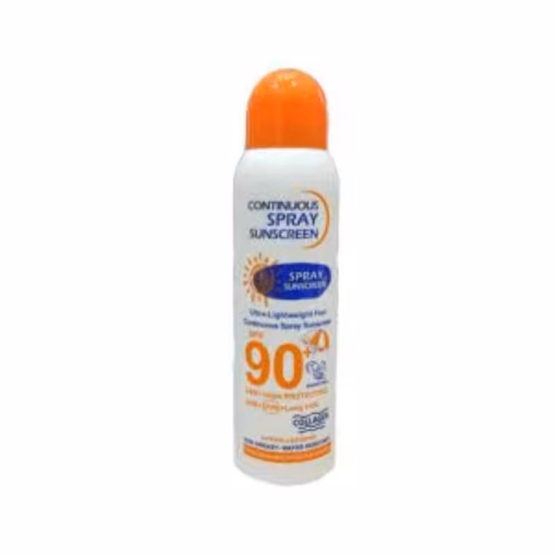 اسپری ضد آفتاب CONTINUOUS حاوی کلاژن با spf 90