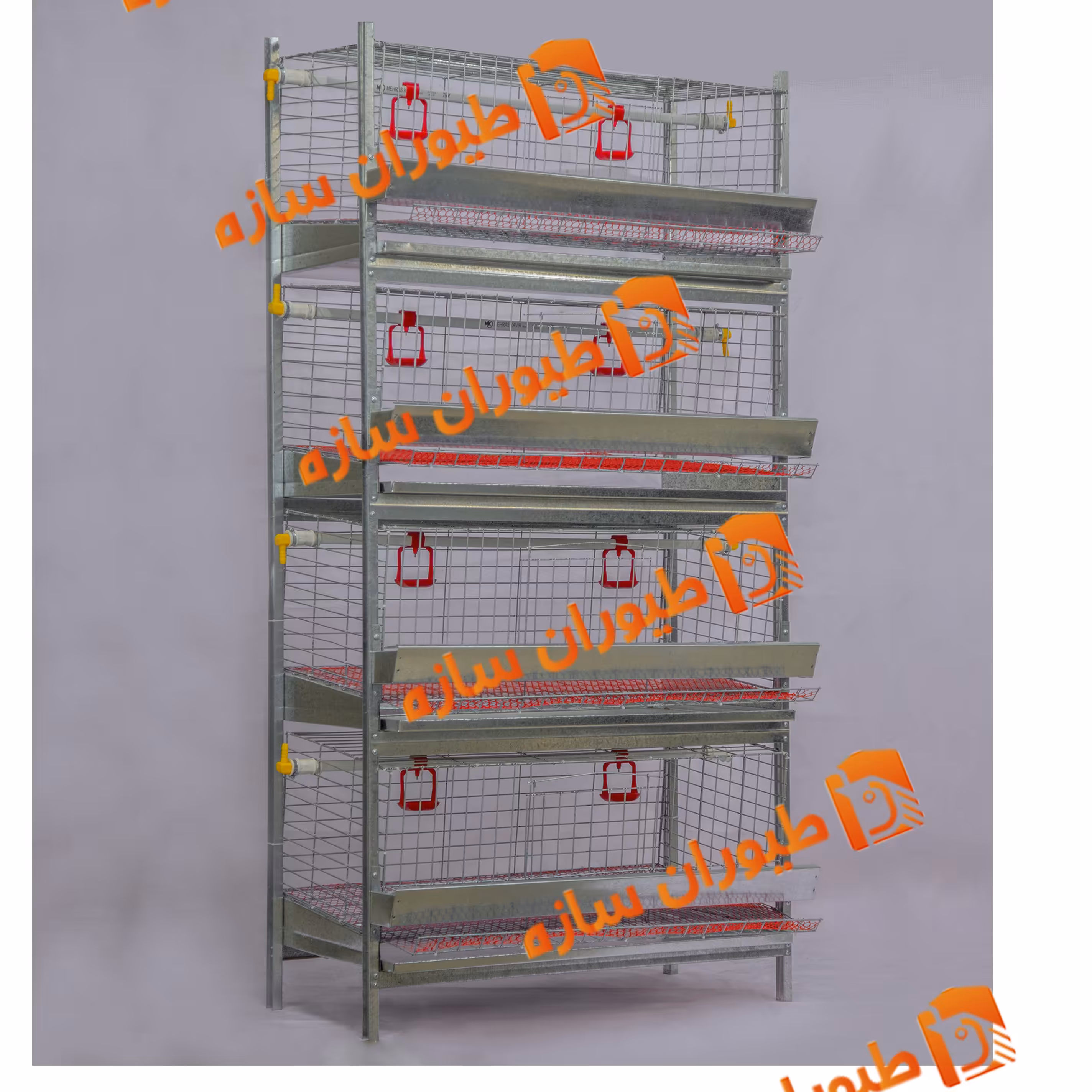 قفس کبک تولید کارخانه (4 طبقه)