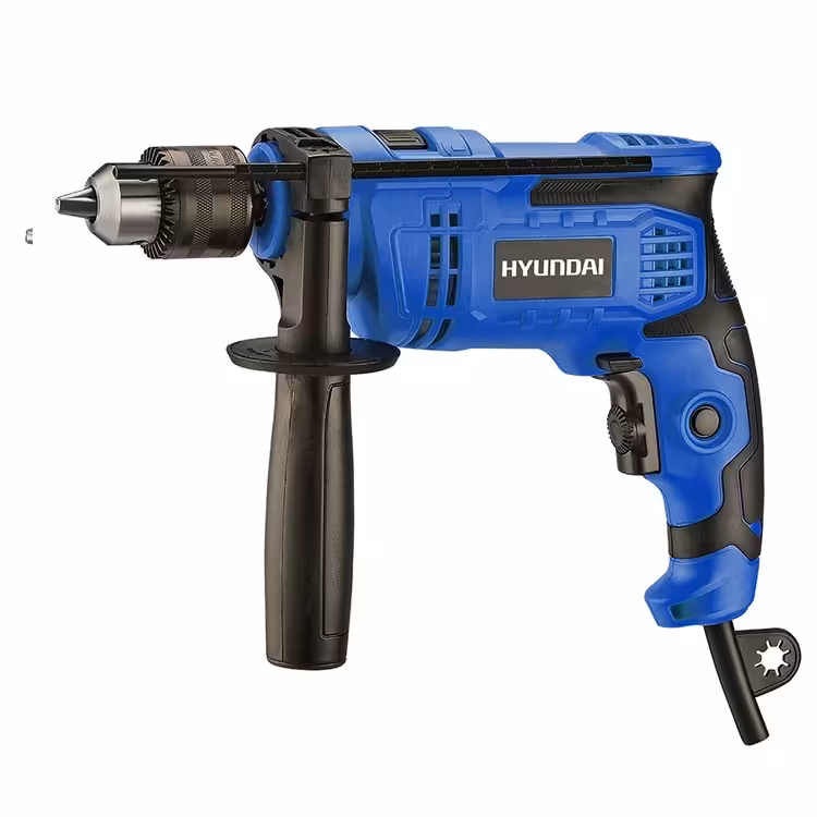 دریل سه نظام آچاری چکشی 13 م.م 820 وات هیوندای (HYUNDAI) مدل HP8213