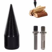 هیزم شکن سر دریلی قابل اتصال به دریل معمولی و 4 شیار FIREWOOD CHOPPING ARTIFACT