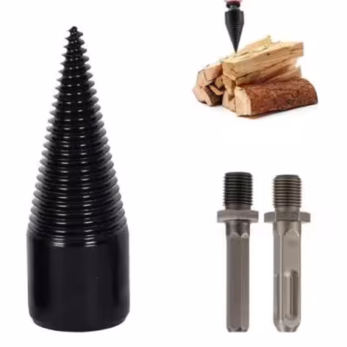 هیزم شکن سر دریلی قابل اتصال به دریل معمولی و 4 شیار FIREWOOD CHOPPING ARTIFACT