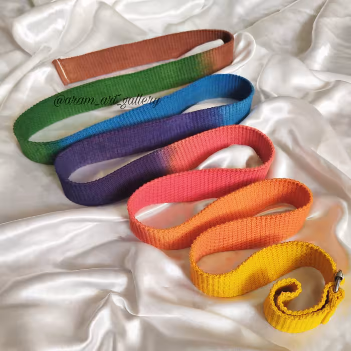 کمر بند یوگا مدل هفت رنگ