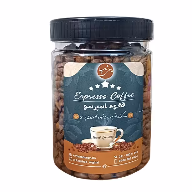 قهوه ترکیبی حرفه ای عامی شاپ (70 درصد ربوستا- 30 درصد عربیکا)- 250 گرمی (به صورت پودر یا دانه)