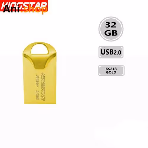فلش 32 گیگ کینگ استار مدل KINGSTAR KS218 FIDO Gold