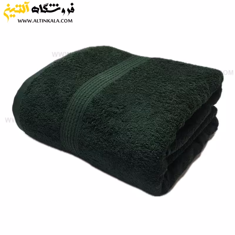 حوله حمامی برق لامع طرح دیور 100×165 یشمی