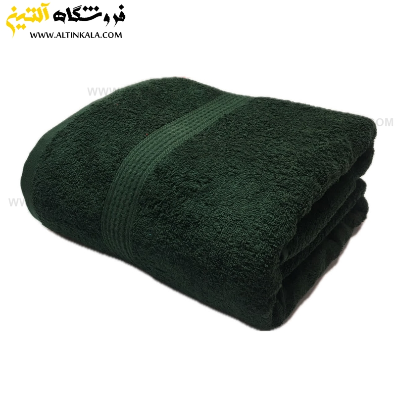 حوله حمامی برق لامع طرح دیور 100×165 یشمی