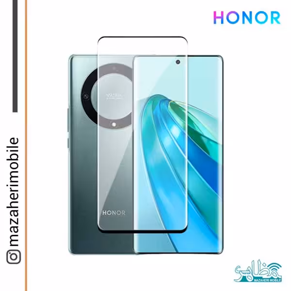 گلس محافظ صفحه نمایش آنر honor X9A/Magic5Lite فول چسب شیشه ایی اصلی - فروشگاه موبایل مظاهری