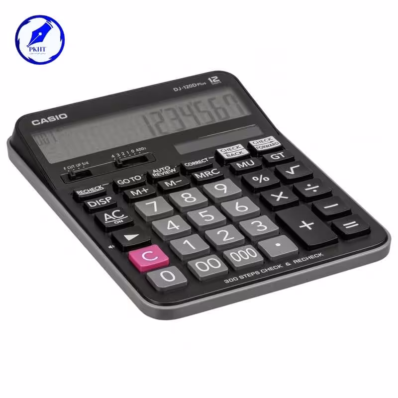 ماشین حساب کاسیو مدلDJ-120-D پلاس گارانتی دار