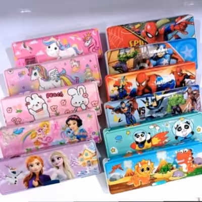 جامدادی کتابی آهنربایی تراش دار دخترانه پسرانه