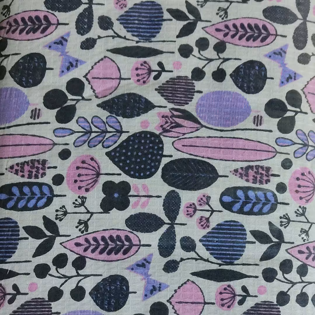 پارچه آشپزخانه طرح گل و برگ