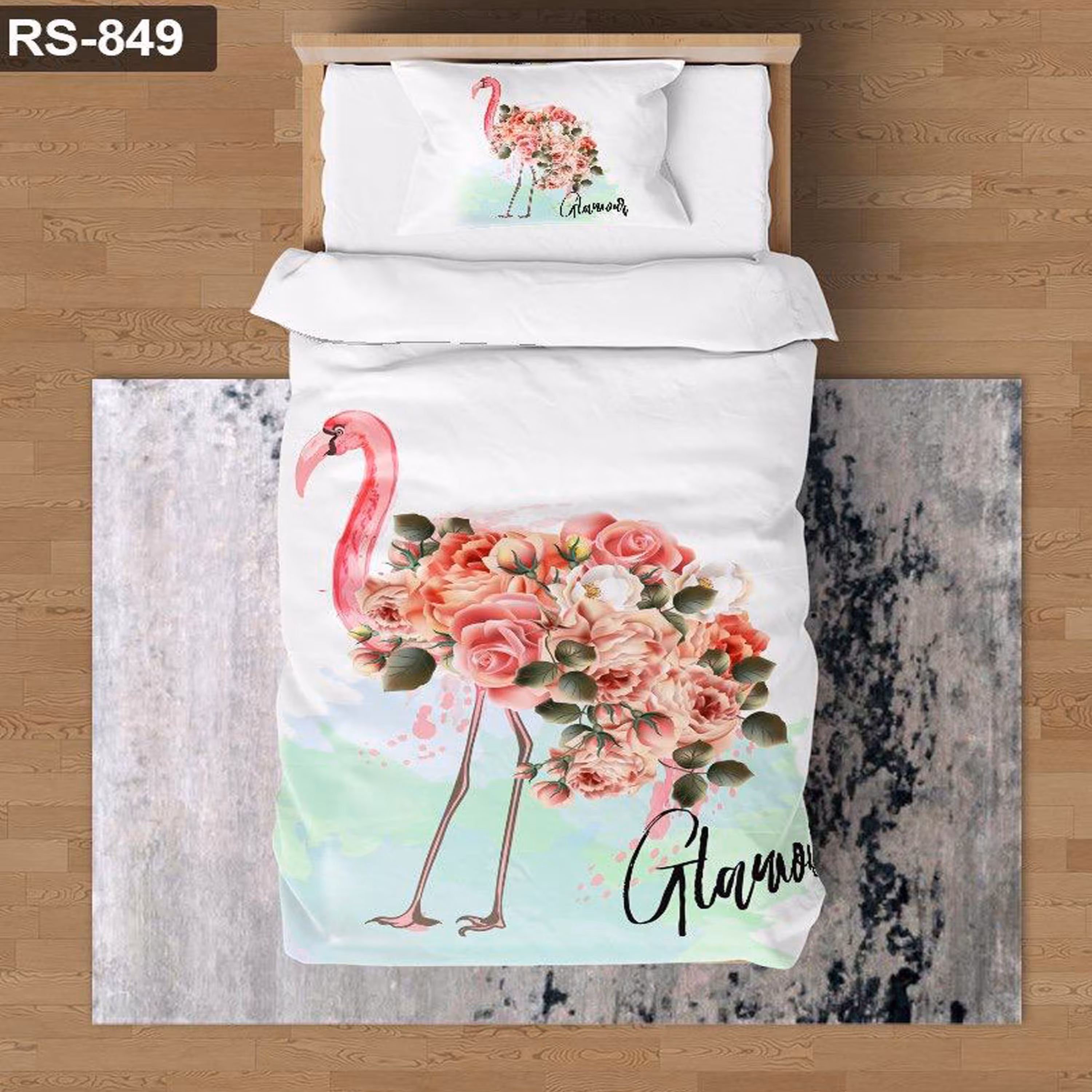 سرویس روتختی 1 نفره تنسل چاپی برندترک لند (Turk Land)  کد rs 849