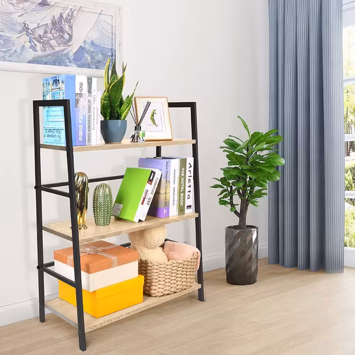 کتابخانه چوبین نورا مدل LIB-7 (هزینه ارسال بر عهده مشتری و پس کرایه)