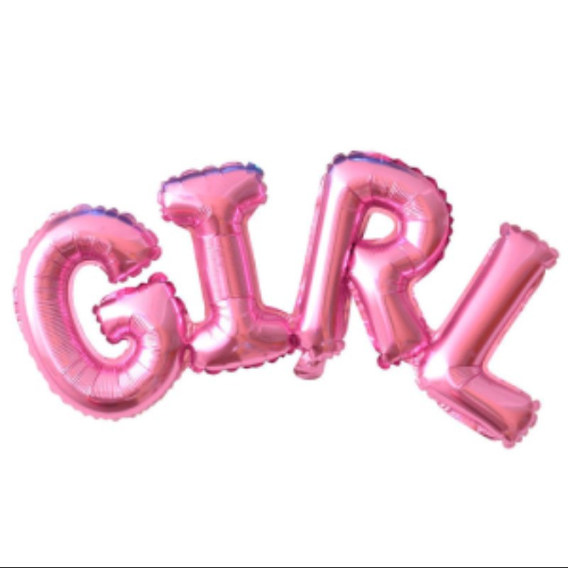بادکنک فویلی GIRL کارتی