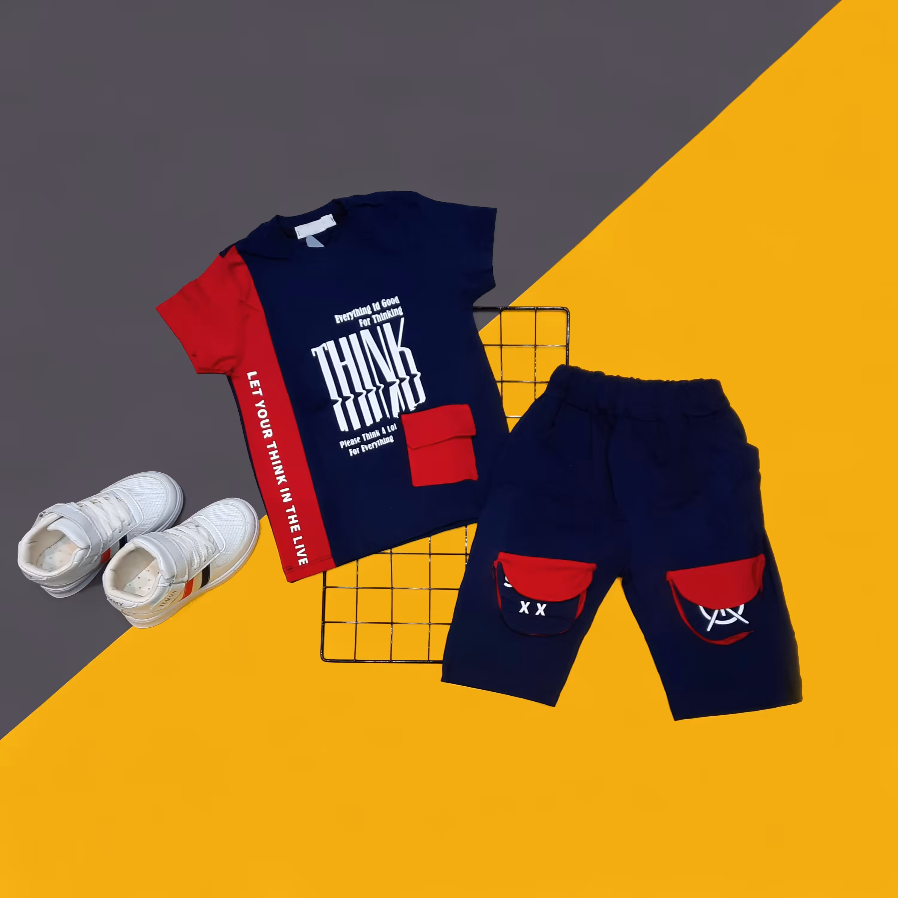 ست تیشرت شلوارک اسپرت تابستانه