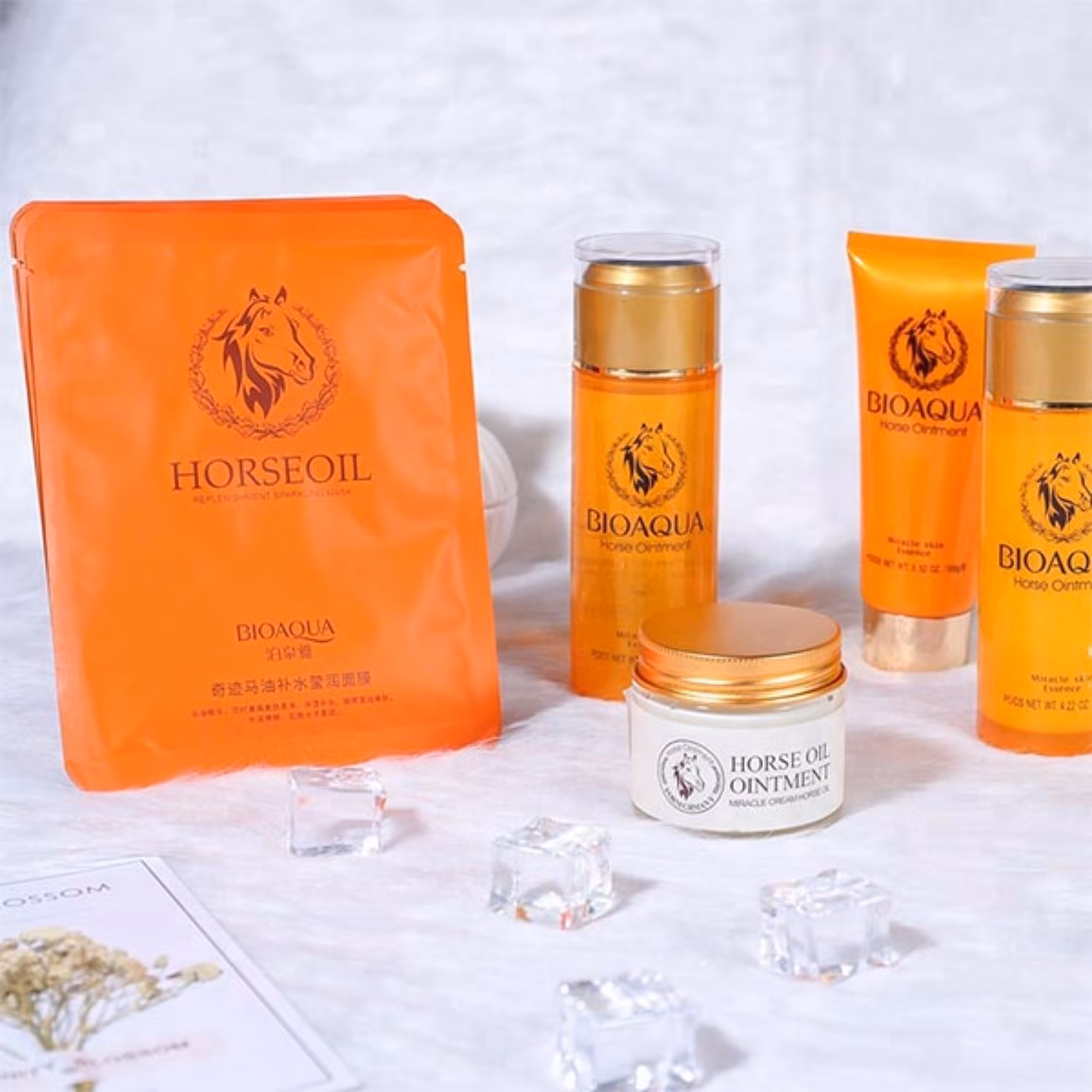 ماسک روغن اسب بیوآکوا مرطوب کننده ضد پیری و جوان ساز