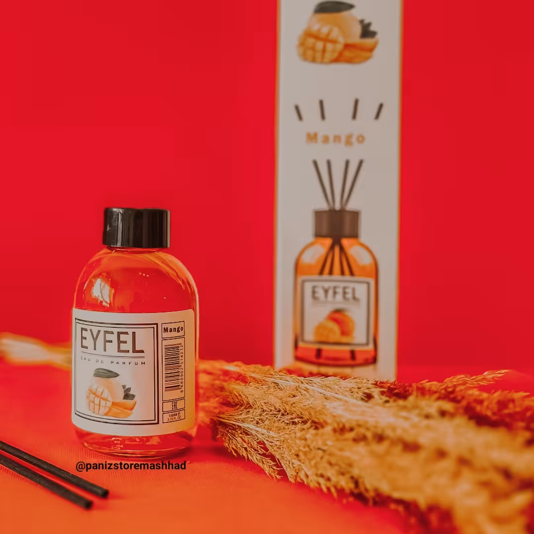 خوشبو کننده ایفل 110 میل رایحه انبه درجه 1 با ضمانت حداقل 1 ماه ماندگاری