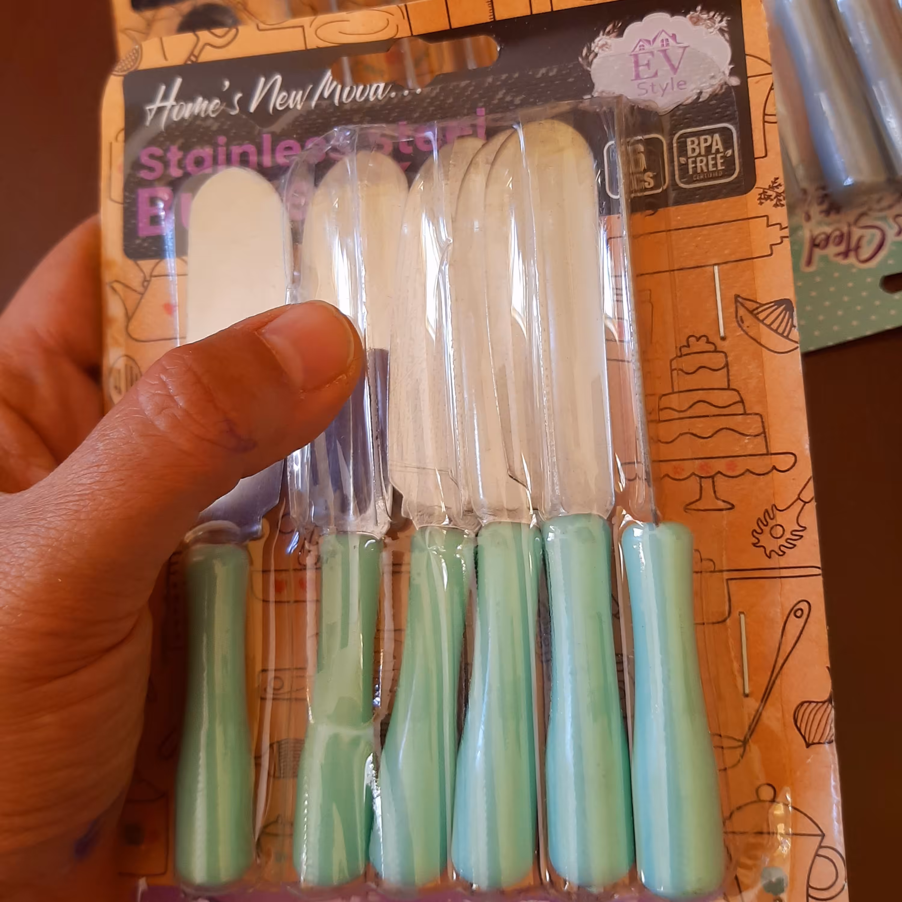 کارد کره خوری ای وی استایل 12سانت بسته 6 عددی