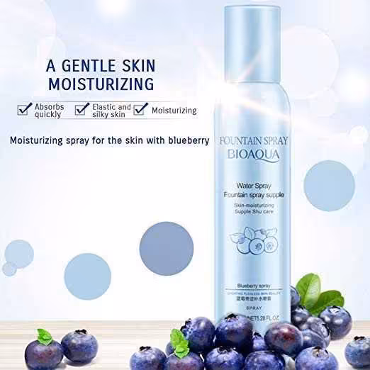 اسپری مرطوب کننده بلوبری بیوآکوا
BIOAQUA MOISTURIZING BLUEBERRY SPRAY