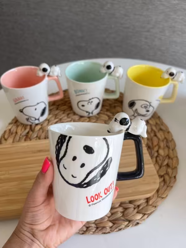 ماگ طرح سگ داخل رنگی