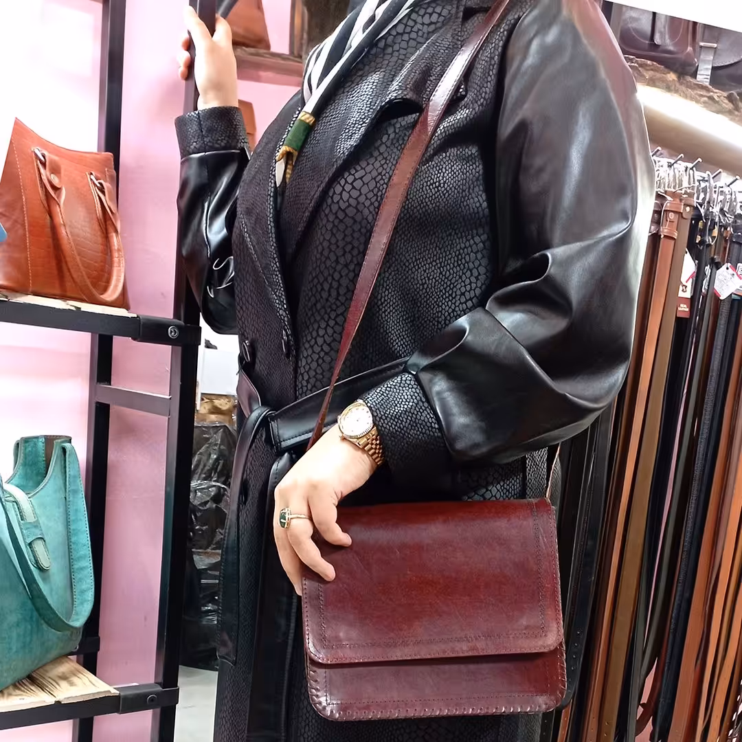 کیف چرمی دست دوز همدان کد 260