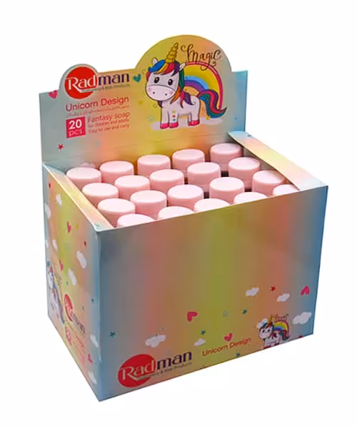 صابون  لوله ای  فانتزی 10 گرمی (20عددی)