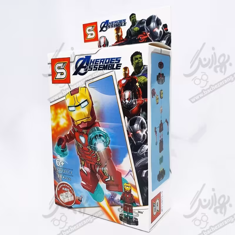 لگو هیرو اسمبل شخصیت آیرون من 18 تکه